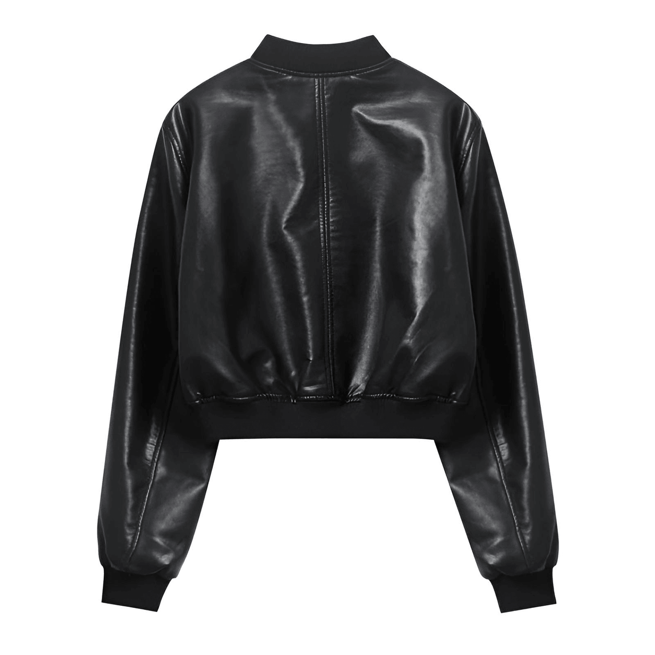 Women's Vintage Imitation Leather Bomber Jacket -, Jackets , Drestiny , Australia, Black, Jackets, L, M, New Zealand, S, United Kingdom, United States, XL, XS , Drestiny , www.shopdrestiny.com