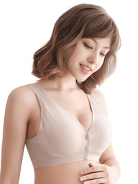 Thumbnail for Women's Wire-Free Cotton Nursing Bra -, Nursing Bra , Drestiny , Australia, Bras, Canada, Champagne, Dark Pink, Gender_Women, Grey, Light Green, Light Grey, Light Pink, New Zealand, Nude, Pink, United Kingdom, United States , Drestiny , www.shopdrestiny.com