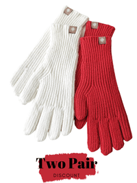 Thumbnail for Shop Now & Get Free Shipping + We'll Pay The Tax! These elegant touchscreen gloves are great for using touch screens and for cold weather. Stylish and warm.