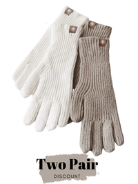 Thumbnail for Shop Now & Get Free Shipping + We'll Pay The Tax! These elegant touchscreen gloves are great for using touch screens and for cold weather. Stylish and warm.