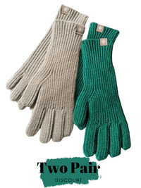 Thumbnail for Shop Now & Get Free Shipping + We'll Pay The Tax! These elegant touchscreen gloves are great for using touch screens and for cold weather. Stylish and warm.