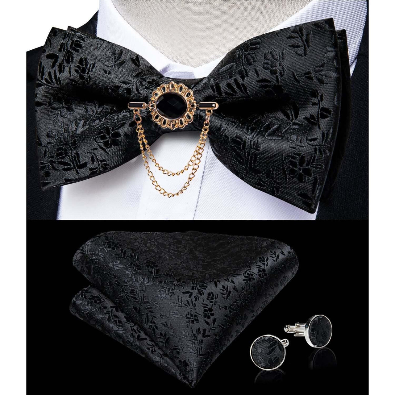 Men's Cummerbunds Bow Tie Brooch Set -, Neckties , Drestiny , Australia, Bow Ties, Canada, Cufflinks, Lapel Pins, New Zealand, Pocket Squares, Sets, Tie Sets, United Kingdom, United States , Drestiny , www.shopdrestiny.com