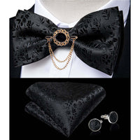 Thumbnail for Men's Cummerbunds Bow Tie Brooch Set -, Neckties , Drestiny , Australia, Bow Ties, Canada, Cufflinks, Lapel Pins, New Zealand, Pocket Squares, Sets, Tie Sets, United Kingdom, United States , Drestiny , www.shopdrestiny.com