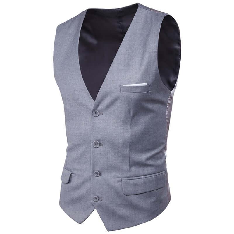 Slim Fit Sleeveless Suit Vest -, Vests , Drestiny , 4XL, 5XL, 6XL, Australia, Black, Canada, Dark Blue, Dark Grey, Dodger Blue, FR, L, Light Blue, Light Grey, M, Medium Violet Red, Navy, New Zealand, Purple, Red, S, United Kingdom, United States, Vests, XL, XXL, XXXL , Drestiny , www.shopdrestiny.com