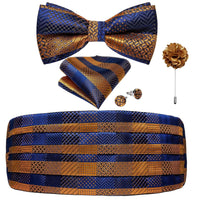 Thumbnail for Men's Cummerbunds Bow Tie Brooch Set -, Neckties , Drestiny , Australia, Bow Ties, Canada, Cufflinks, Lapel Pins, New Zealand, Pocket Squares, Sets, Tie Sets, United Kingdom, United States , Drestiny , www.shopdrestiny.com