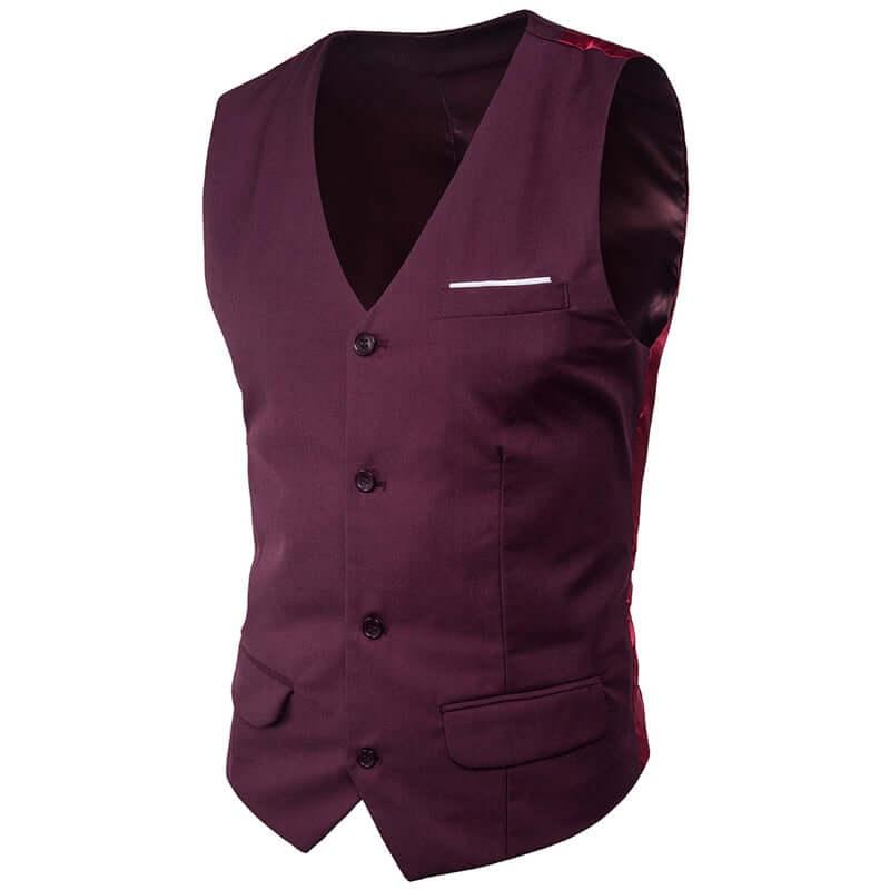 Slim Fit Sleeveless Suit Vest -, Vests , Drestiny , 4XL, 5XL, 6XL, Australia, Black, Canada, Dark Blue, Dark Grey, Dodger Blue, FR, L, Light Blue, Light Grey, M, Medium Violet Red, Navy, New Zealand, Purple, Red, S, United Kingdom, United States, Vests, XL, XXL, XXXL , Drestiny , www.shopdrestiny.com