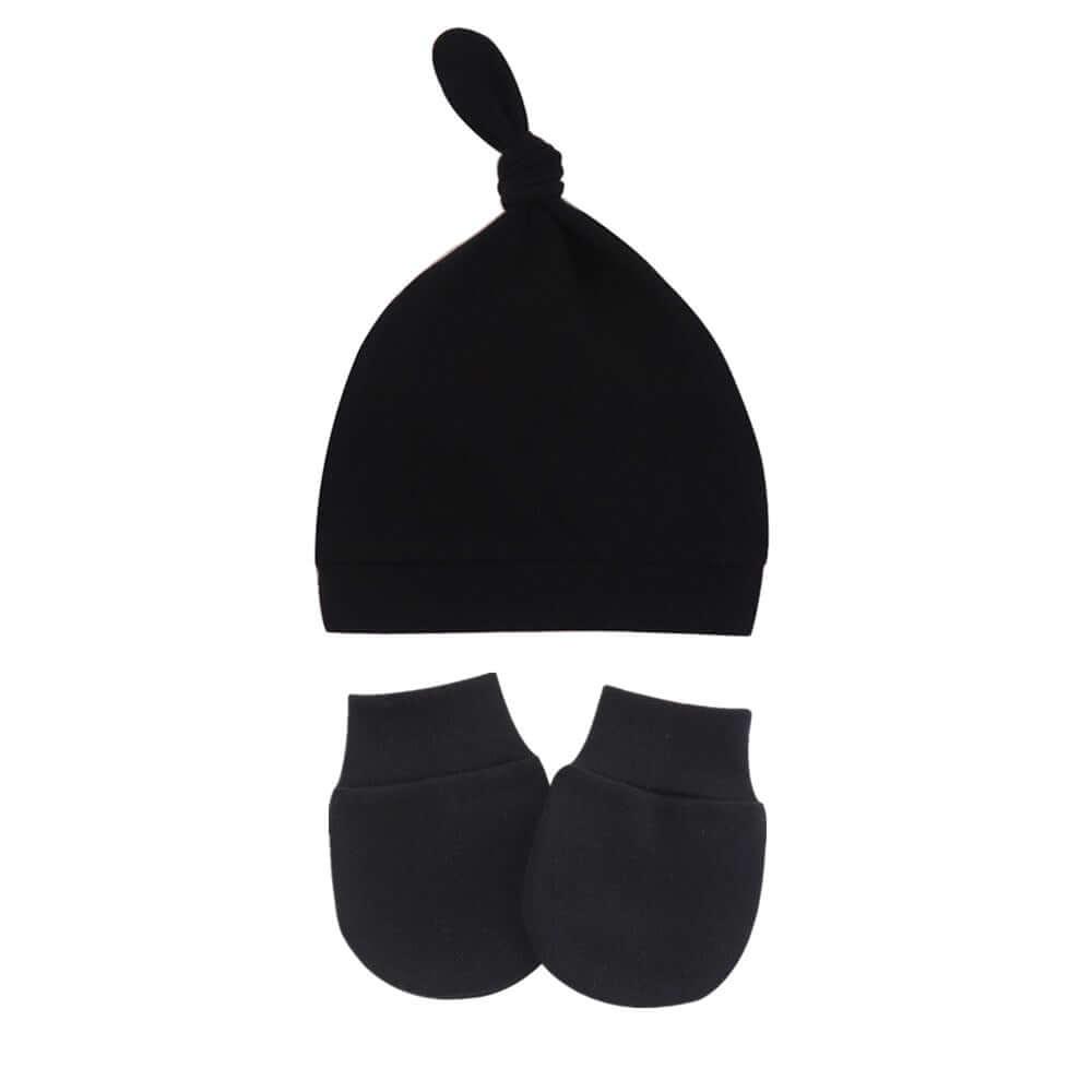 Anti Scratching Cotton Mittens + Hat Set -, Baby & Toddler Gloves & Mittens , Drestiny , Australia, Black, Boys, Brown, Canada, Dark Blue, Dark Grey, Girls, Grey, Hats, Mittens, Navy, New Zealand, Pink, Red, Sets, United Kingdom, United States, White , Drestiny , www.shopdrestiny.com