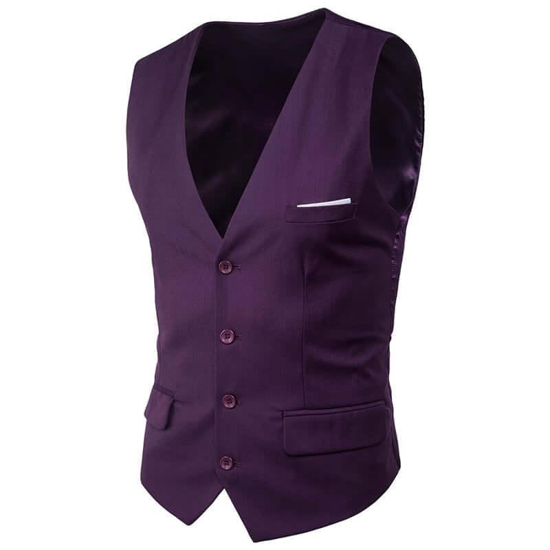 Slim Fit Sleeveless Suit Vest -, Vests , Drestiny , 4XL, 5XL, 6XL, Australia, Black, Canada, Dark Blue, Dark Grey, Dodger Blue, FR, L, Light Blue, Light Grey, M, Medium Violet Red, Navy, New Zealand, Purple, Red, S, United Kingdom, United States, Vests, XL, XXL, XXXL , Drestiny , www.shopdrestiny.com