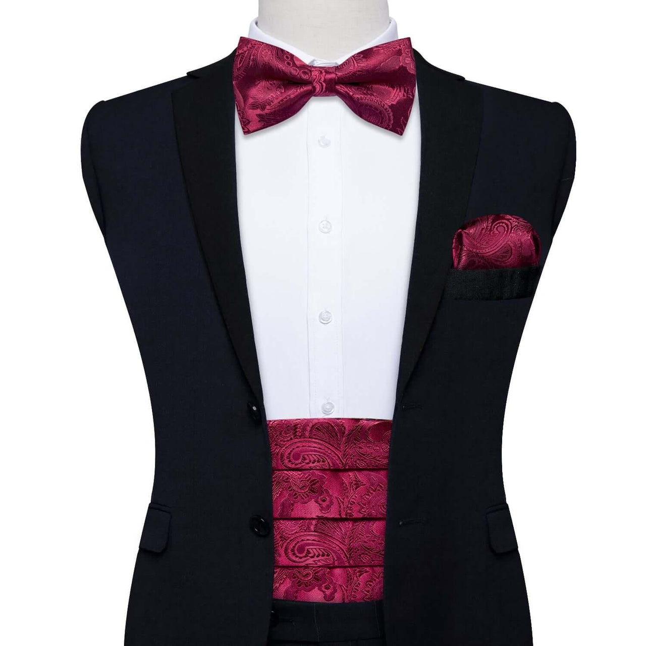 Men's Cummerbunds Bow Tie Brooch Set -, Neckties , Drestiny , Australia, Bow Ties, Canada, Cufflinks, Lapel Pins, New Zealand, Pocket Squares, Sets, Tie Sets, United Kingdom, United States , Drestiny , www.shopdrestiny.com