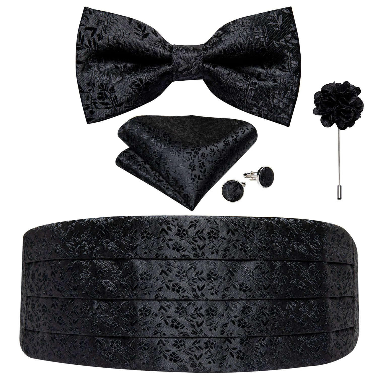 Men's Cummerbunds Bow Tie Brooch Set -, Neckties , Drestiny , Australia, Bow Ties, Canada, Cufflinks, Lapel Pins, New Zealand, Pocket Squares, Sets, Tie Sets, United Kingdom, United States , Drestiny , www.shopdrestiny.com