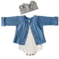 Thumbnail for Baby Knitted Romper Sets or Single Pieces -, Baby & Toddler Outfits , Drestiny , 12M, 24M, 3M, 6M, Australia, Black, Blue, Canada, Girls, Grey, New Zealand, Pink, Rompers, Sweaters, United Kingdom, United States, White , Drestiny , www.shopdrestiny.com
