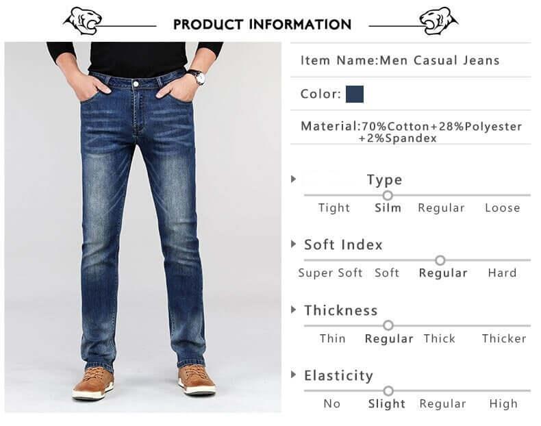 Men's Straight Classic Cotton Fabric Mid Denim Jeans -, Pants , Drestiny , 28, 29, 30, 31, 32, 33, 34, 35, 36, 38, 40, 42, Australia, Blue, Casual Pants, Dark Blue, FR, Jeans, New Zealand, United Kingdom, United States , Drestiny , www.shopdrestiny.com