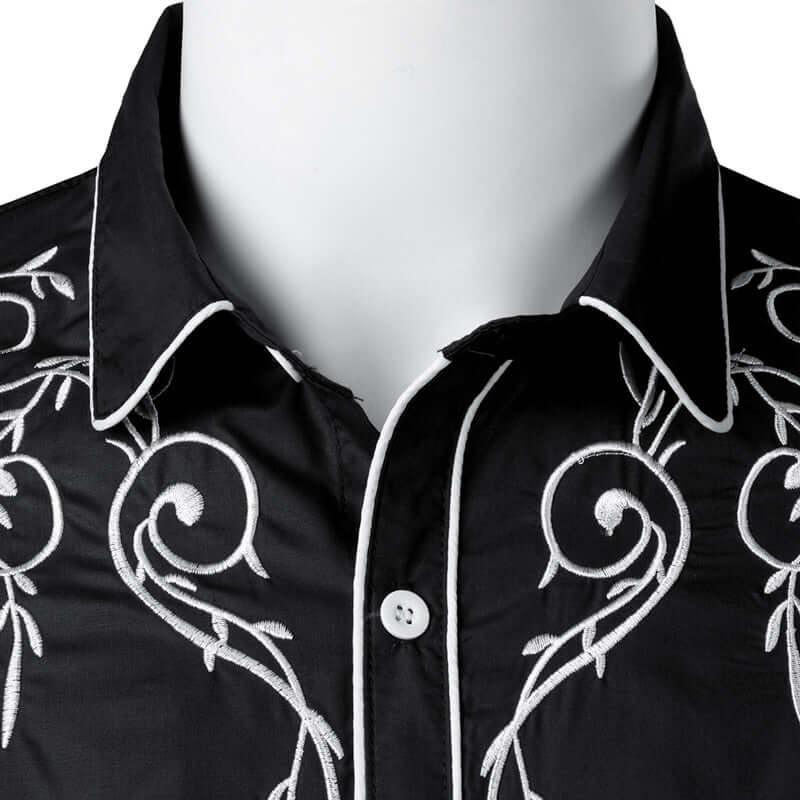 Stylish Western Cowboy Shirt Men -, Shirts & Tops , Drestiny , Australia, Black, Canada, Casual Shirts, Dark Blue, Dress Shirts, L, Long Sleeves, M, New Zealand, Red, S, United Kingdom, United States, White, XL, XXL , Drestiny , www.shopdrestiny.com