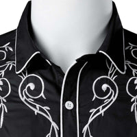 Thumbnail for Stylish Western Cowboy Shirt Men -, Shirts & Tops , Drestiny , Australia, Black, Canada, Casual Shirts, Dark Blue, Dress Shirts, L, Long Sleeves, M, New Zealand, Red, S, United Kingdom, United States, White, XL, XXL , Drestiny , www.shopdrestiny.com