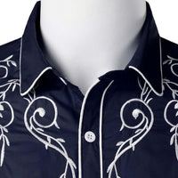 Thumbnail for Stylish Western Cowboy Shirt Men -, Shirts & Tops , Drestiny , Australia, Black, Canada, Casual Shirts, Dark Blue, Dress Shirts, L, Long Sleeves, M, New Zealand, Red, S, United Kingdom, United States, White, XL, XXL , Drestiny , www.shopdrestiny.com