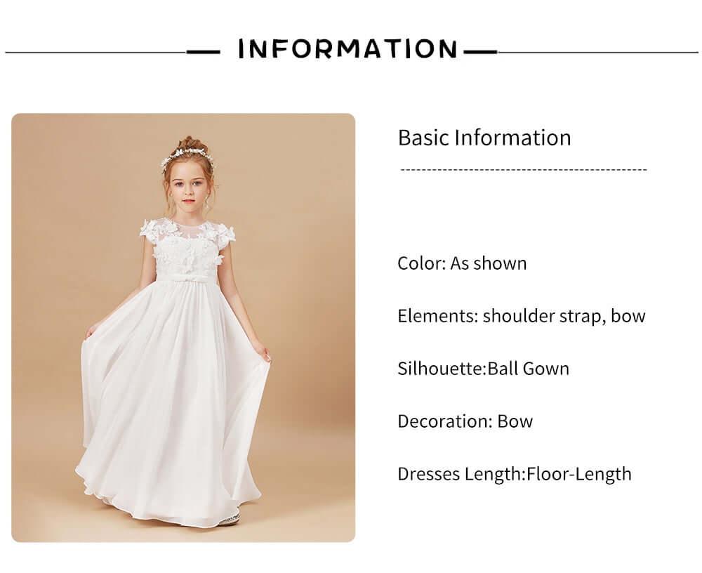 Flower Girl Dresses Applique Sleeveless -, Wedding & Bridal Party Dresses , Drestiny , Australia, Canada, Dresses, Flower Girl Dresses, Girls, Ivory, New Zealand, Sleeveless, TD, United Kingdom, United States, White , Drestiny , www.shopdrestiny.com