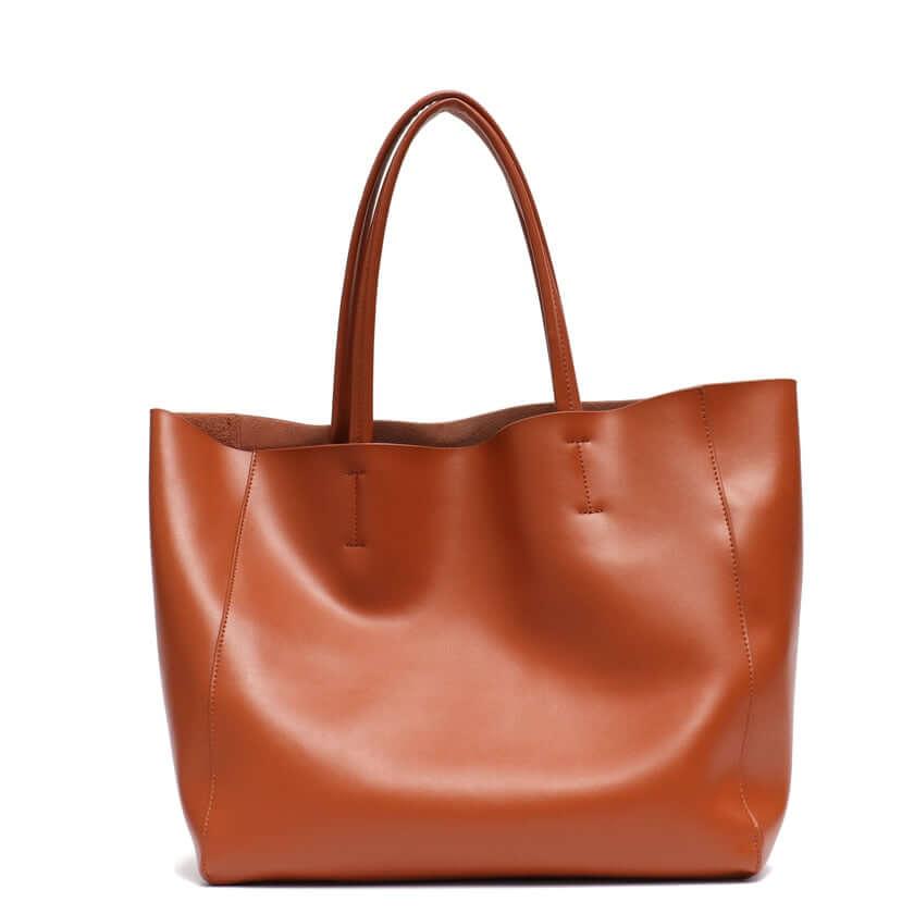 Women's Large Capacity Real Leather Classic Tote Bag -, Handbags , Drestiny , Australia, Black, Blue, Brown, FR, Green, Grey, Handbags, Light Blue, Light Green, Pink, Purses, Tan, United Kingdom, United States, Wine Red, Yellow , Drestiny , www.shopdrestiny.com