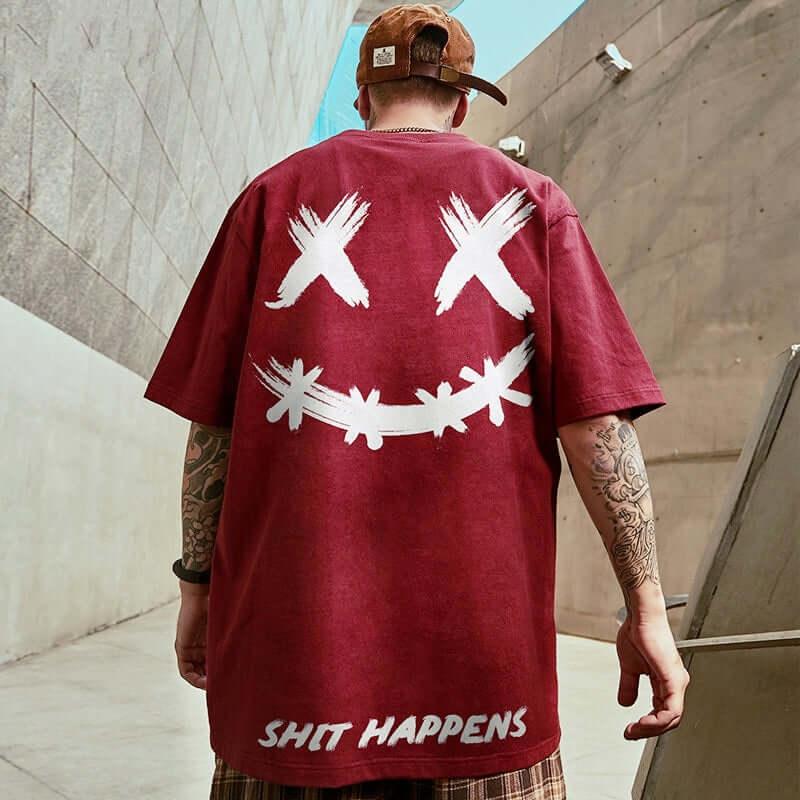 Men Oversize Streetwear T-Shirt -, Shirts & Tops , Drestiny , 4XL, 5XL, Australia, Black, Canada, Casual Shirts, DarkRed, FR, L, New Zealand, T-Shirts, United Kingdom, United States, White, XL, XXL, XXXL , Drestiny , www.shopdrestiny.com