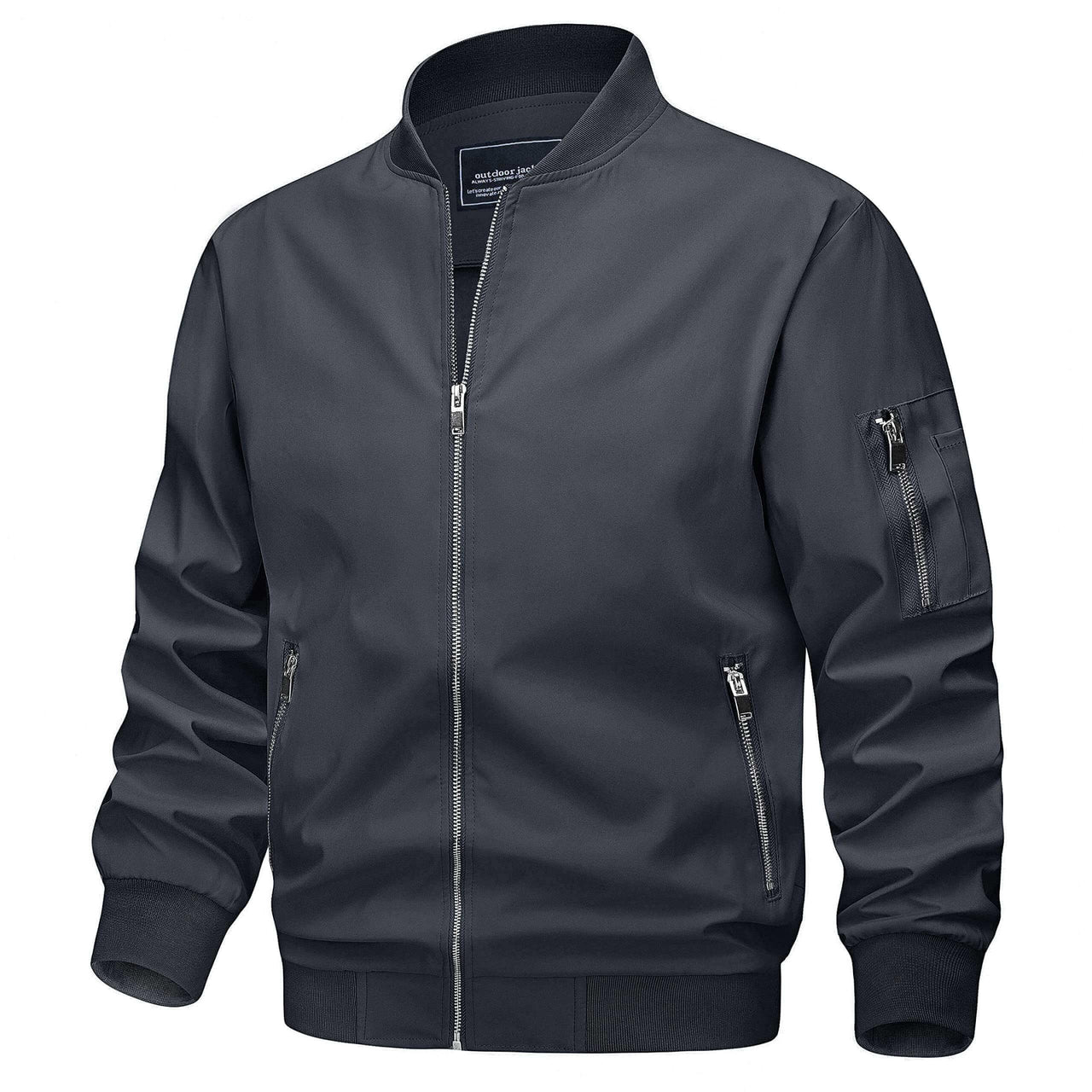 Lightweight Men's Thin Bomber Jacket - In 16 Colors! -, Jackets , Drestiny , 4XL, Australia, Black, Blue, Bomber Jackets, Brown, Canada, Dark Blue, Green, Grey, Jackets, Khaki, L, Light Blue, M, New Zealand, Pink, Royal Blue, Sky Blue, United Kingdom, United States, White, Wine Red, XL, XXL, XXXL , Drestiny , www.shopdrestiny.com