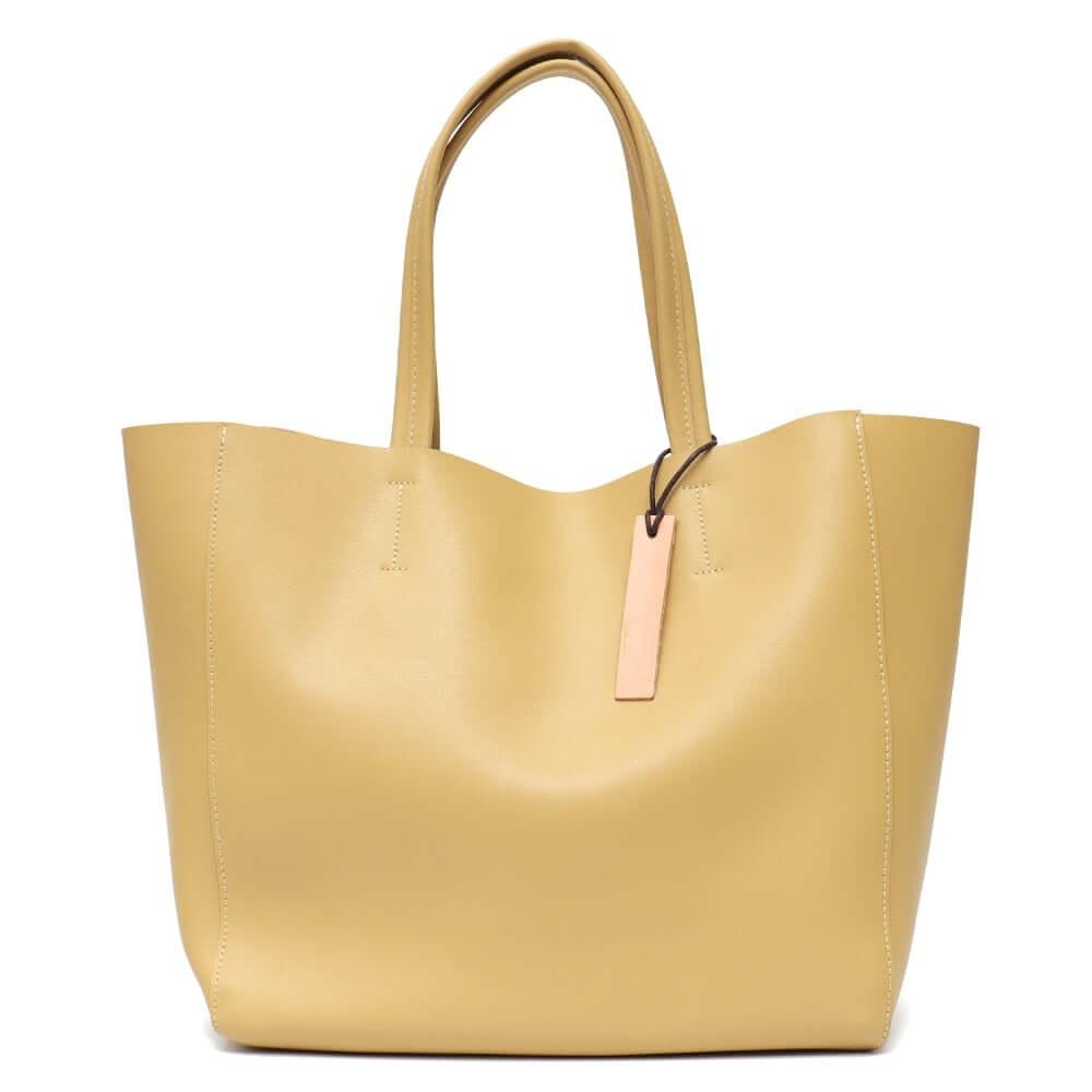 Women's Large Capacity Real Leather Classic Tote Bag -, Handbags , Drestiny , Australia, Black, Blue, Brown, FR, Green, Grey, Handbags, Light Blue, Light Green, Pink, Purses, Tan, United Kingdom, United States, Wine Red, Yellow , Drestiny , www.shopdrestiny.com