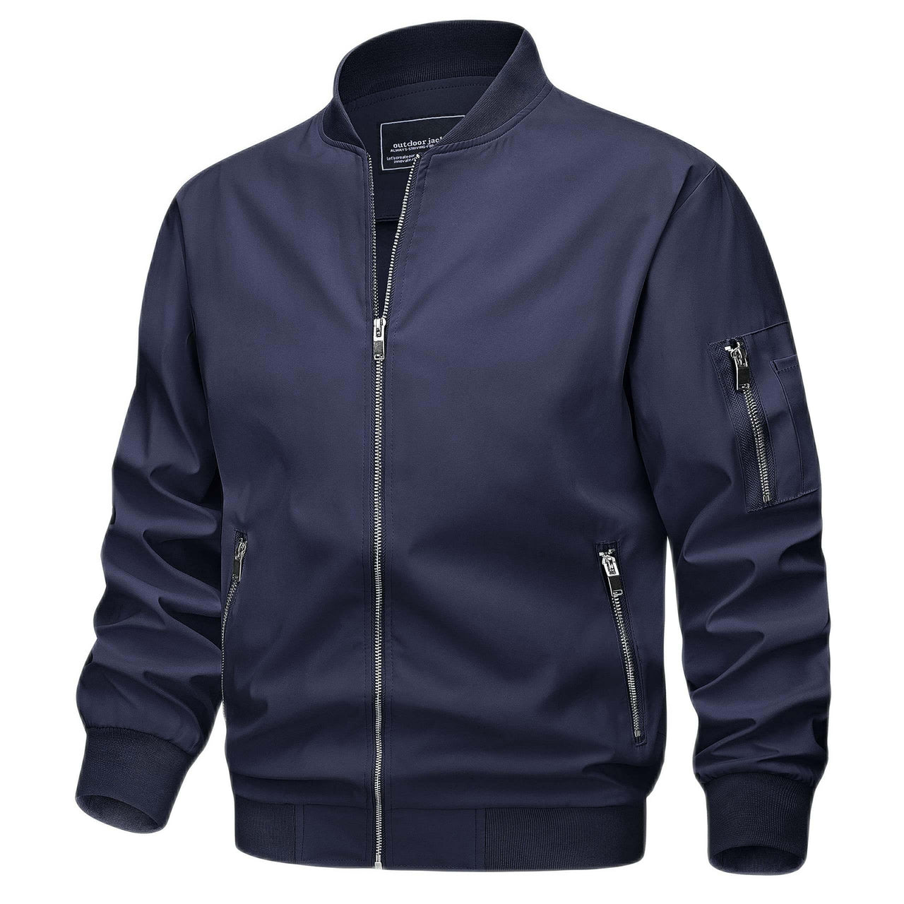 Lightweight Men's Thin Bomber Jacket - In 16 Colors! -, Jackets , Drestiny , 4XL, Australia, Black, Blue, Bomber Jackets, Brown, Canada, Dark Blue, Green, Grey, Jackets, Khaki, L, Light Blue, M, New Zealand, Pink, Royal Blue, Sky Blue, United Kingdom, United States, White, Wine Red, XL, XXL, XXXL , Drestiny , www.shopdrestiny.com