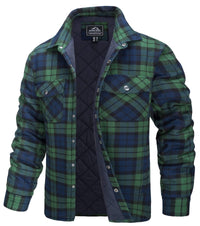 Thumbnail for Men's Long Sleeve Quilted Lined Flannel Shirt Jackets -, Shirts , Drestiny , 4XL, Australia, Black, Blue, Coats, Dark Blue, Dark Green, Grey, Jackets, L, M, Navy, Orange, Red, United Kingdom, United States, White, XL, XXL, XXXL, Yellow , Drestiny , www.shopdrestiny.com