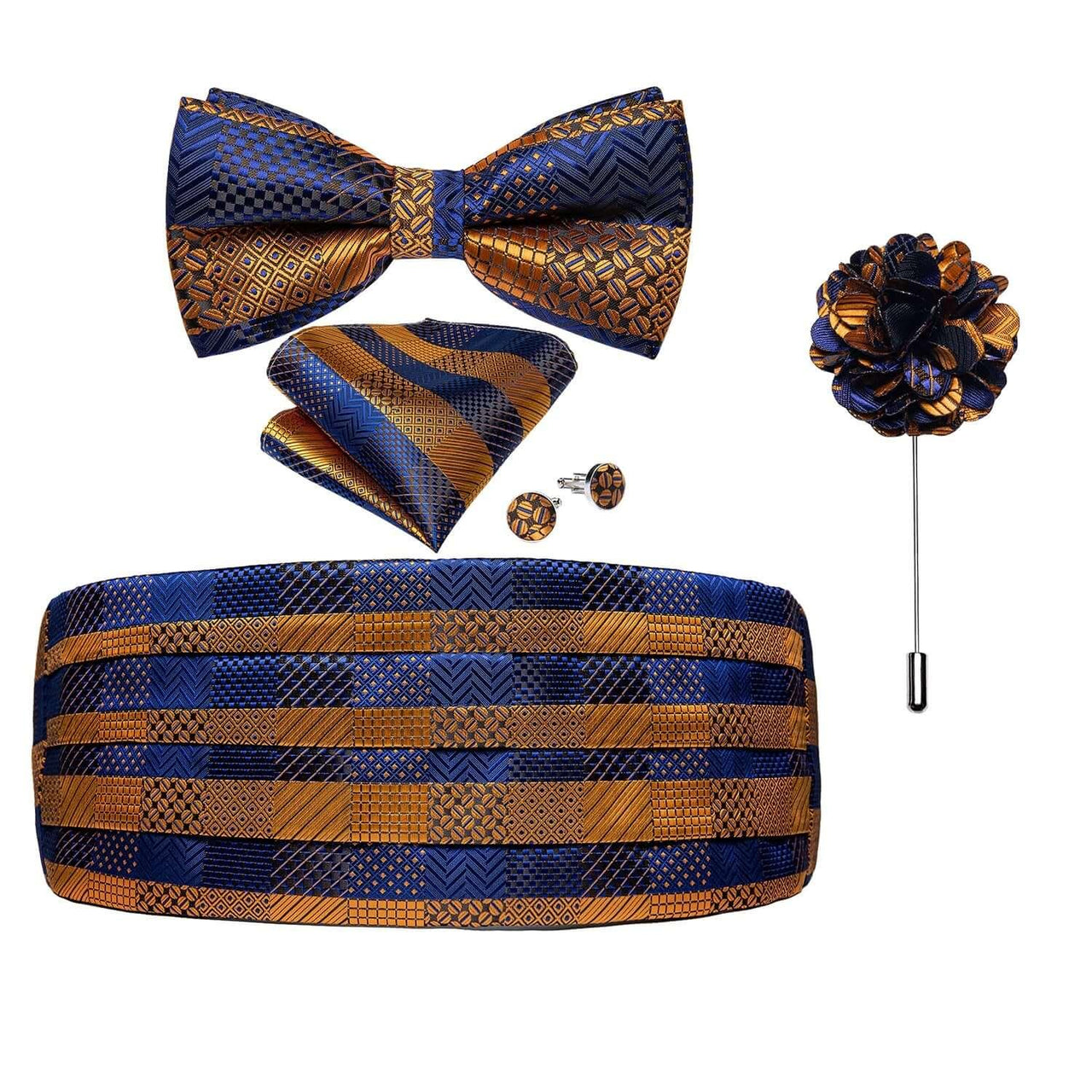 Men's Cummerbunds Bow Tie Brooch Set -, Neckties , Drestiny , Australia, Bow Ties, Canada, Cufflinks, Lapel Pins, New Zealand, Pocket Squares, Sets, Tie Sets, United Kingdom, United States , Drestiny , www.shopdrestiny.com