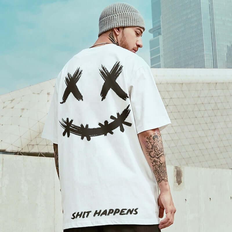 Men Oversize Streetwear T-Shirt -, Shirts & Tops , Drestiny , 4XL, 5XL, Australia, Black, Canada, Casual Shirts, DarkRed, FR, L, New Zealand, T-Shirts, United Kingdom, United States, White, XL, XXL, XXXL , Drestiny , www.shopdrestiny.com