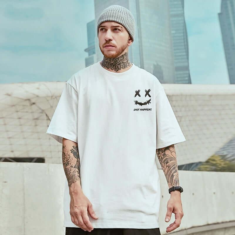 Men Oversize Streetwear T-Shirt -, Shirts & Tops , Drestiny , 4XL, 5XL, Australia, Black, Canada, Casual Shirts, DarkRed, FR, L, New Zealand, T-Shirts, United Kingdom, United States, White, XL, XXL, XXXL , Drestiny , www.shopdrestiny.com