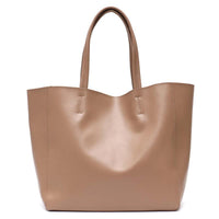 Thumbnail for Women's Large Capacity Real Leather Classic Tote Bag -, Handbags , Drestiny , Australia, Black, Blue, Brown, FR, Green, Grey, Handbags, Light Blue, Light Green, Pink, Purses, Tan, United Kingdom, United States, Wine Red, Yellow , Drestiny , www.shopdrestiny.com