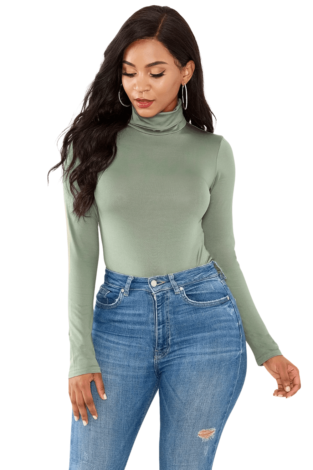 Women's Long Sleeve Turtleneck Bodysuit -, Bodysuits , Drestiny , Australia, Black, Blue, Bodysuits, Canada, Dark Blue, Dark Olive Green, Dark Red, FR, L, Light Green, Long Sleeves, M, New Zealand, Purple, Red, Rosy Brown, S, Turtlenecks, United Kingdom, United States, Violet Red, White, XL , Drestiny , www.shopdrestiny.com