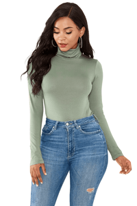 Thumbnail for Women's Long Sleeve Turtleneck Bodysuit -, Bodysuits , Drestiny , Australia, Black, Blue, Bodysuits, Canada, Dark Blue, Dark Olive Green, Dark Red, FR, L, Light Green, Long Sleeves, M, New Zealand, Purple, Red, Rosy Brown, S, Turtlenecks, United Kingdom, United States, Violet Red, White, XL , Drestiny , www.shopdrestiny.com