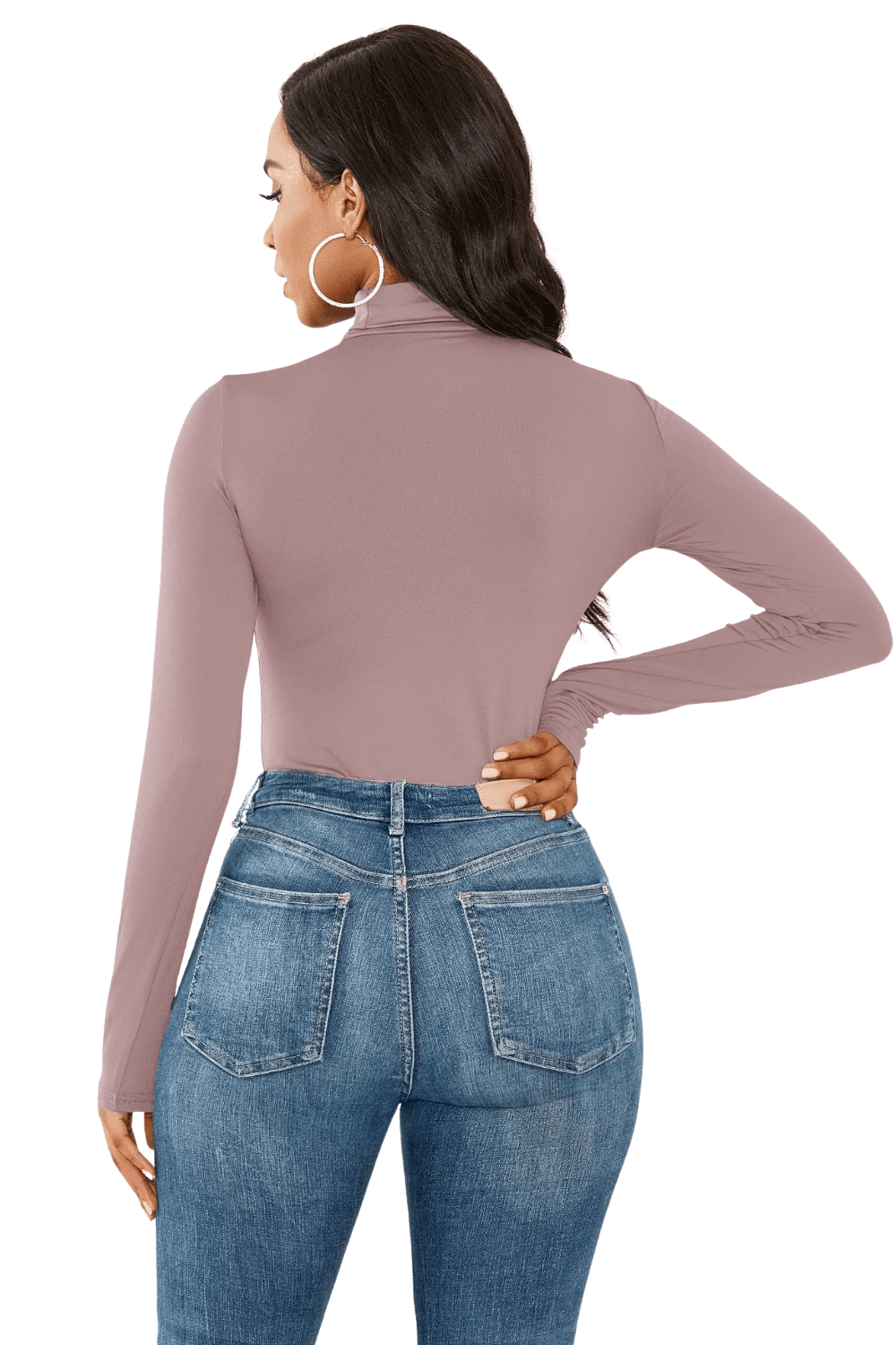 Women's Long Sleeve Turtleneck Bodysuit -, Bodysuits , Drestiny , Australia, Black, Blue, Bodysuits, Canada, Dark Blue, Dark Olive Green, Dark Red, FR, L, Light Green, Long Sleeves, M, New Zealand, Purple, Red, Rosy Brown, S, Turtlenecks, United Kingdom, United States, Violet Red, White, XL , Drestiny , www.shopdrestiny.com