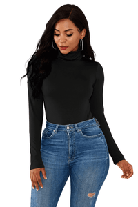 Thumbnail for Women's Long Sleeve Turtleneck Bodysuit -, Bodysuits , Drestiny , Australia, Black, Blue, Bodysuits, Canada, Dark Blue, Dark Olive Green, Dark Red, FR, L, Light Green, Long Sleeves, M, New Zealand, Purple, Red, Rosy Brown, S, Turtlenecks, United Kingdom, United States, Violet Red, White, XL , Drestiny , www.shopdrestiny.com