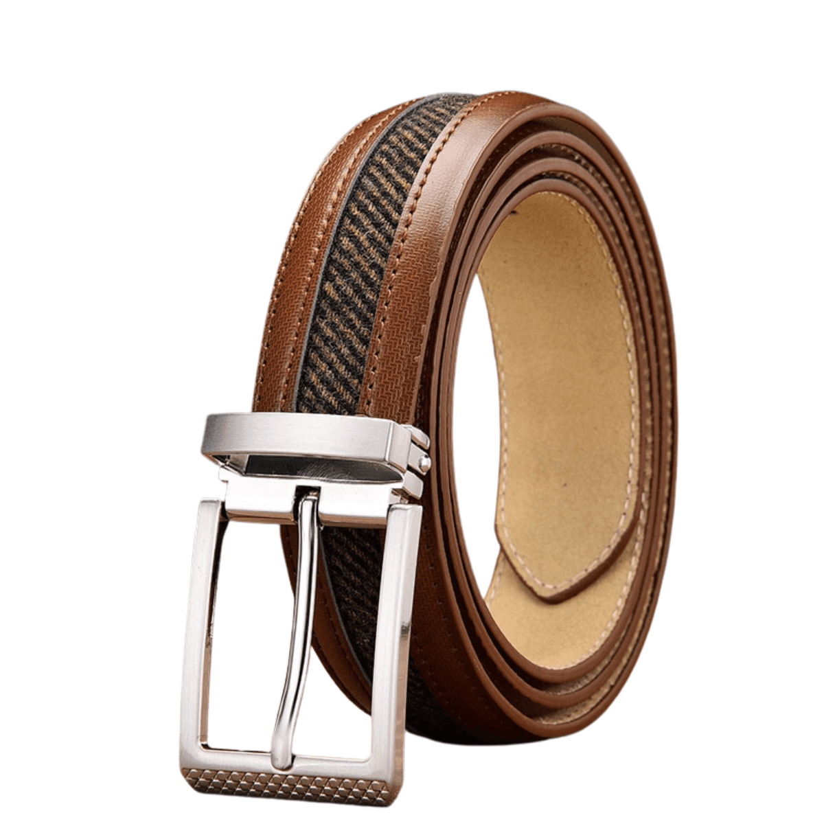 Men's High Quality Genuine Leather + Canvas Belt -, Belts , Drestiny , Australia, Belts, Black, Brown, Canada, Dark Blue, Dark Brown, FR, Gender_Men, New Zealand, United Kingdom, United States , Drestiny , www.shopdrestiny.com