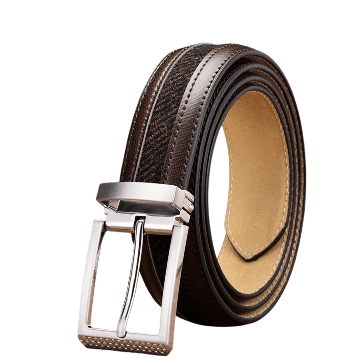 Men's High Quality Genuine Leather + Canvas Belt -, Belts , Drestiny , Australia, Belts, Black, Brown, Canada, Dark Blue, Dark Brown, FR, Gender_Men, New Zealand, United Kingdom, United States , Drestiny , www.shopdrestiny.com