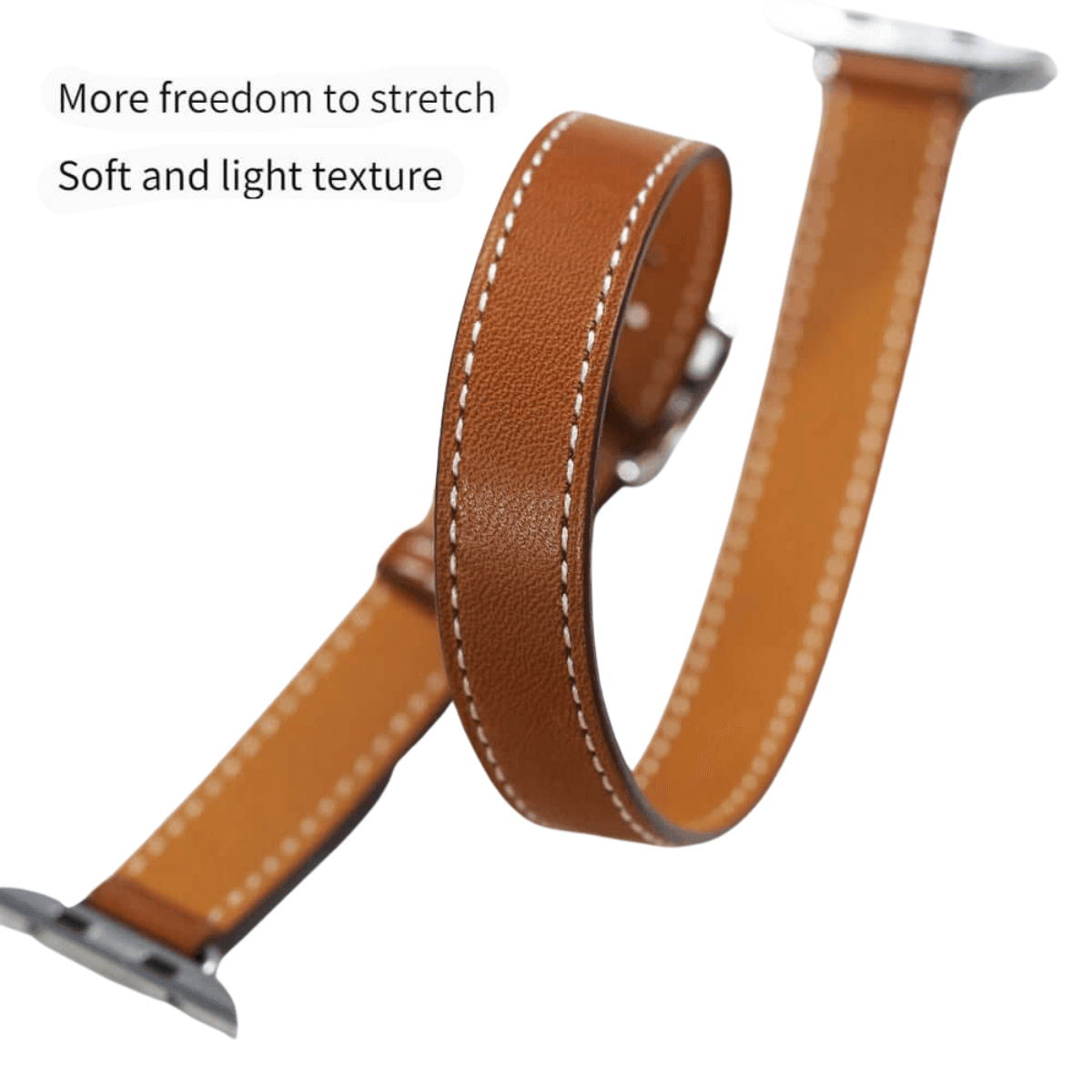 Double Tour Leather Strap Apple Watch -, Watch Bands , Drestiny , Australia, Black, Blue Grey, Brown, Canada, Coffee, Dark Blue, Dark Green, Deep Pink, Gender_Men, Gender_Women, Grey, New Zealand, Orange, Purple, Sky Blue, United Kingdom, United States, Watch Bands, White, Wine Red, Yellow , Drestiny , www.shopdrestiny.com