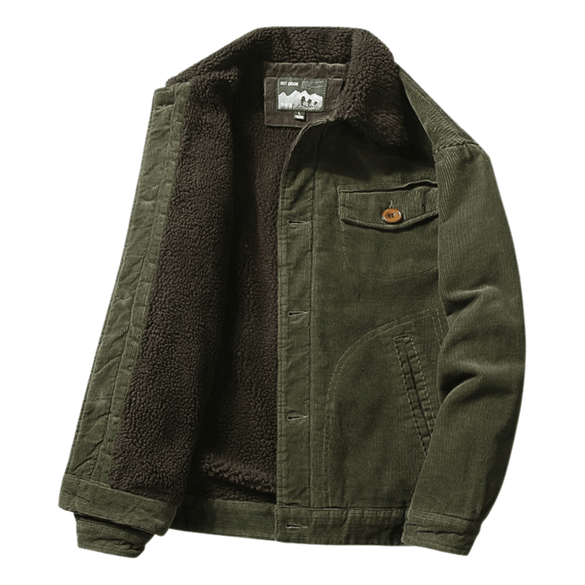 Men Rugged Corduroy & Fleece Jacket -, Jacket , Drestiny , 4XL, 5XL, 6XL, Australia, Brown, Canada, Coats, Dark Green, Grey, Jackets, Khaki, L, M, New Zealand, United Kingdom, United States, XL, XXL, XXXL , Drestiny , www.shopdrestiny.com