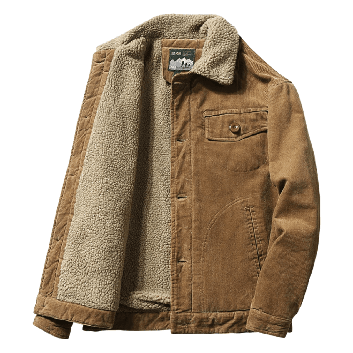 Men Rugged Corduroy & Fleece Jacket -, Jacket , Drestiny , 4XL, 5XL, 6XL, Australia, Brown, Canada, Coats, Dark Green, Grey, Jackets, Khaki, L, M, New Zealand, United Kingdom, United States, XL, XXL, XXXL , Drestiny , www.shopdrestiny.com