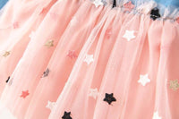 Thumbnail for Baby Girls Star Design Tulle Dress -, Baby & Toddler Dresses , Drestiny , Australia, Canada, Dresses, Long Sleeves, New Zealand, Pink, United Kingdom, United States, White , Drestiny , www.shopdrestiny.com