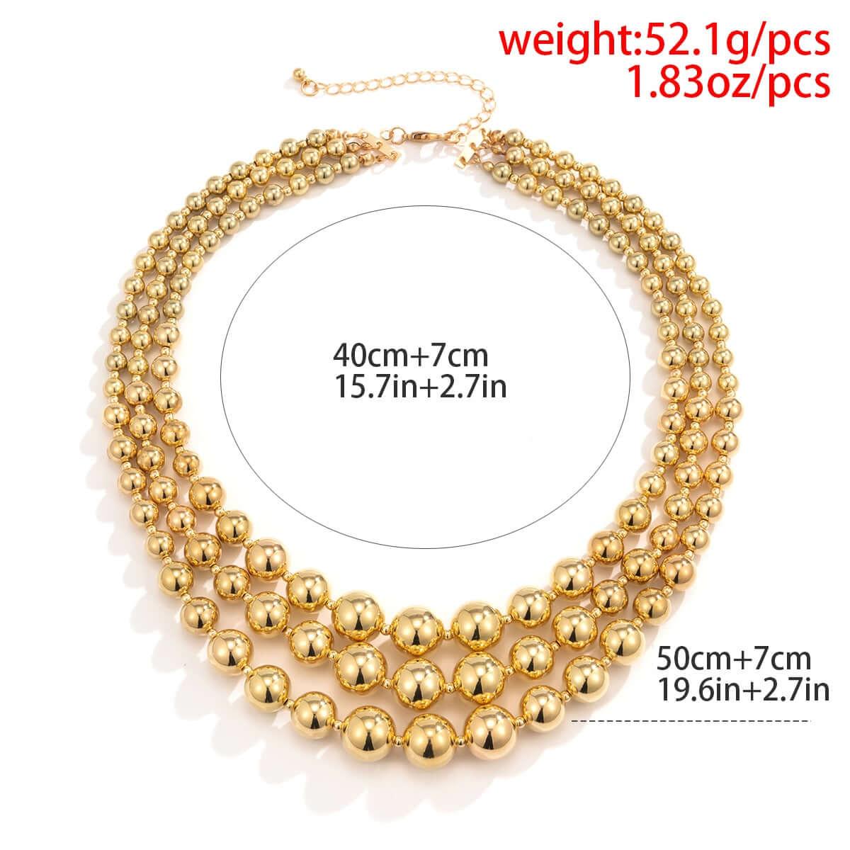 Big Ball Choker Necklace for Women -, Necklaces , Drestiny , Australia, Canada, Chokers, Gender_Women, Gold, Necklaces, New Zealand, Silver, United Kingdom, United States , Drestiny , www.shopdrestiny.com