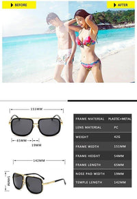 Thumbnail for Big Gold Frame Sunglasses For Men -, Sunglasses , Drestiny , Australia, Black, Blue, Brown, Canada, Gender_Men, Gold, Green, Grey, Leopard, New Zealand, Pink, Red, Silver, Sunglasses, United Kingdom, United States, White , Drestiny , www.shopdrestiny.com