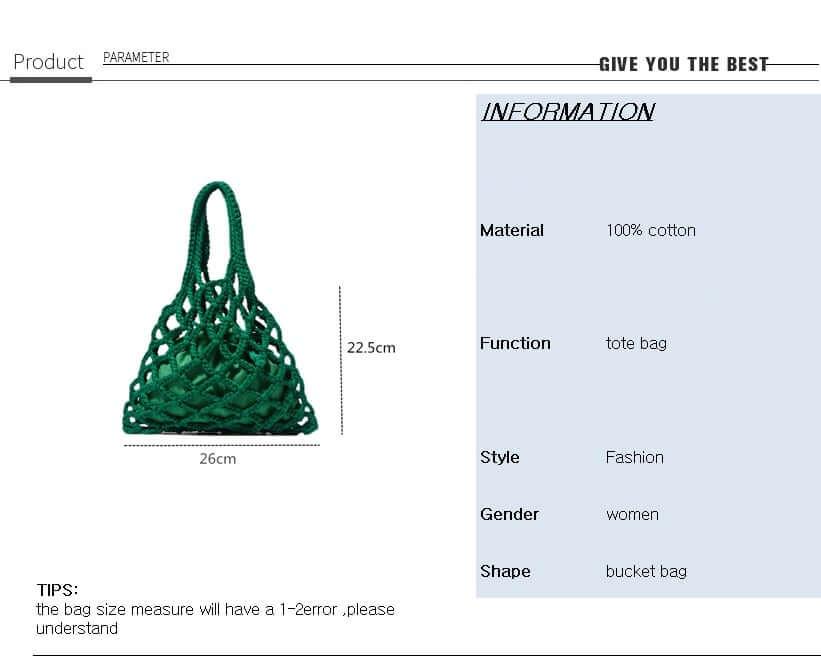 Braided Crochet Net Bag -, Handbags , Drestiny , Australia, Bags, Beige, Black, Brown, Dark Brown, Green, Handbags, New Zealand, United Kingdom, United States , Drestiny , www.shopdrestiny.com