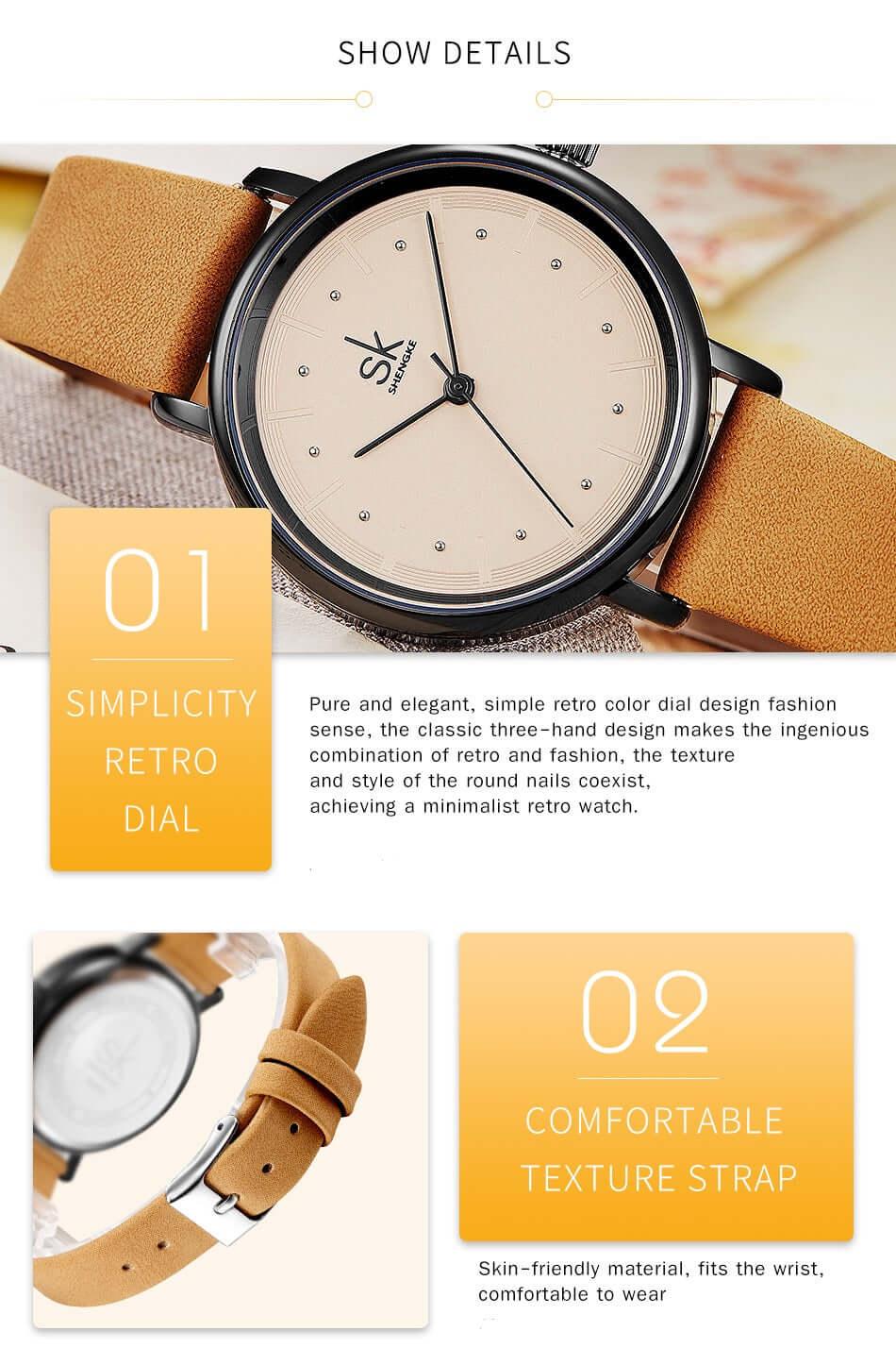 Chic & Simple Watch For Women -, Watches , Drestiny , Australia, Blue, Brown, Canada, Coffee, FR, Gender_Women, Grey, New Zealand, United Kingdom, United States, Watches , Drestiny , www.shopdrestiny.com