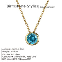 Thumbnail for Classic Stainless Steel Birthstone Necklace -, Necklaces , Drestiny , Australia, Canada, Gender_Women, Necklaces, New Zealand, United Kingdom, United States , Drestiny , www.shopdrestiny.com