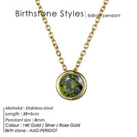 Thumbnail for Classic Stainless Steel Birthstone Necklace -, Necklaces , Drestiny , Australia, Canada, Gender_Women, Necklaces, New Zealand, United Kingdom, United States , Drestiny , www.shopdrestiny.com