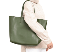 Thumbnail for Women's Large Capacity Real Leather Classic Tote Bag -, Handbags , Drestiny , Australia, Black, Blue, Brown, FR, Green, Grey, Handbags, Light Blue, Light Green, Pink, Purses, Tan, United Kingdom, United States, Wine Red, Yellow , Drestiny , www.shopdrestiny.com