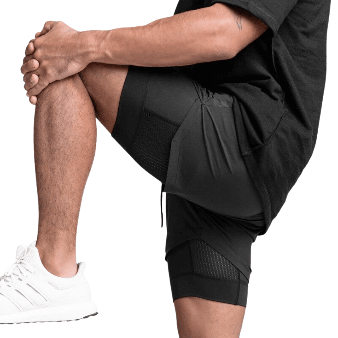 Men's Double-Deck Sport Shorts -, Shorts , Drestiny , Australia, Black, Brown, Canada, Dark Blue, Dark Grey, Gender_Men, Khaki, L, M, Navy, New Zealand, S, Shorts, United Kingdom, United States, White, XL, XXL , Drestiny , www.shopdrestiny.com