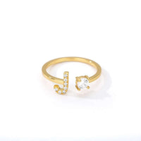 Thumbnail for Initial A-Z Letter Rings For Women -, Rings , Drestiny , Australia, Canada, Gender_Women, Gold, New Zealand, United Kingdom, United States , Drestiny , www.shopdrestiny.com