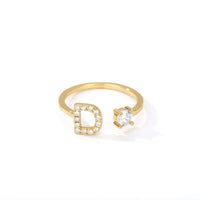 Thumbnail for Initial A-Z Letter Rings For Women -, Rings , Drestiny , Australia, Canada, Gender_Women, Gold, New Zealand, United Kingdom, United States , Drestiny , www.shopdrestiny.com